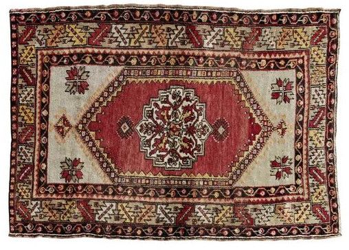 Antique Turkish Handmade Woolen Carpet