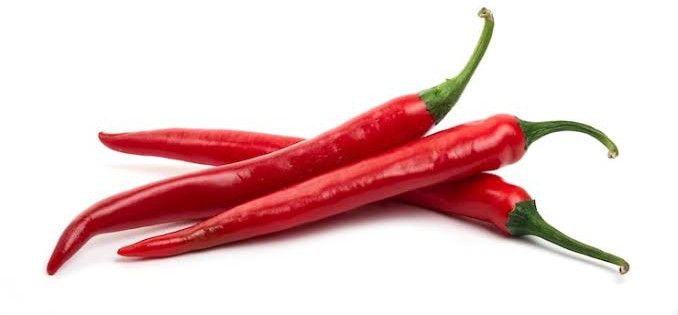 Wet Fresh Red Chilli