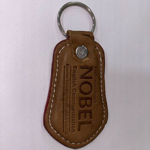 Custom Leatherette Keychain with Stitched Edges