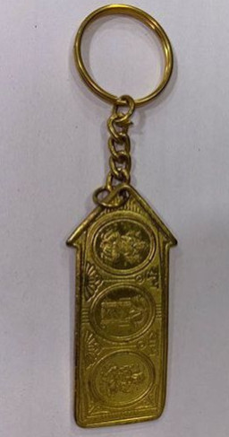 Customized Yellow Keychain with Business Branding