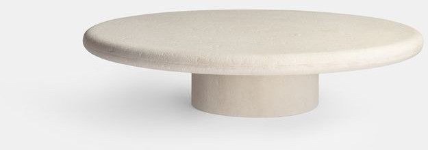 White Round Top Side Marble Table