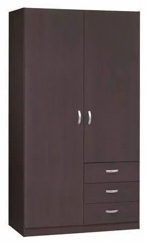 2 Door Compact Wardrobe with Storage Drawers