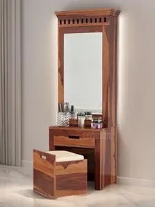 Compact Dressing Table with Stool