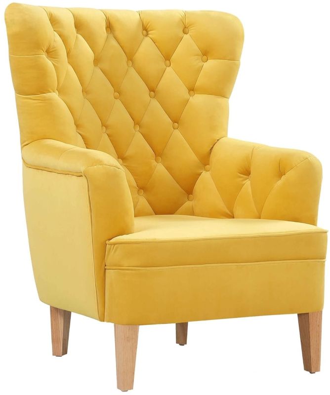 Wingback Chair with Padded Upholstery