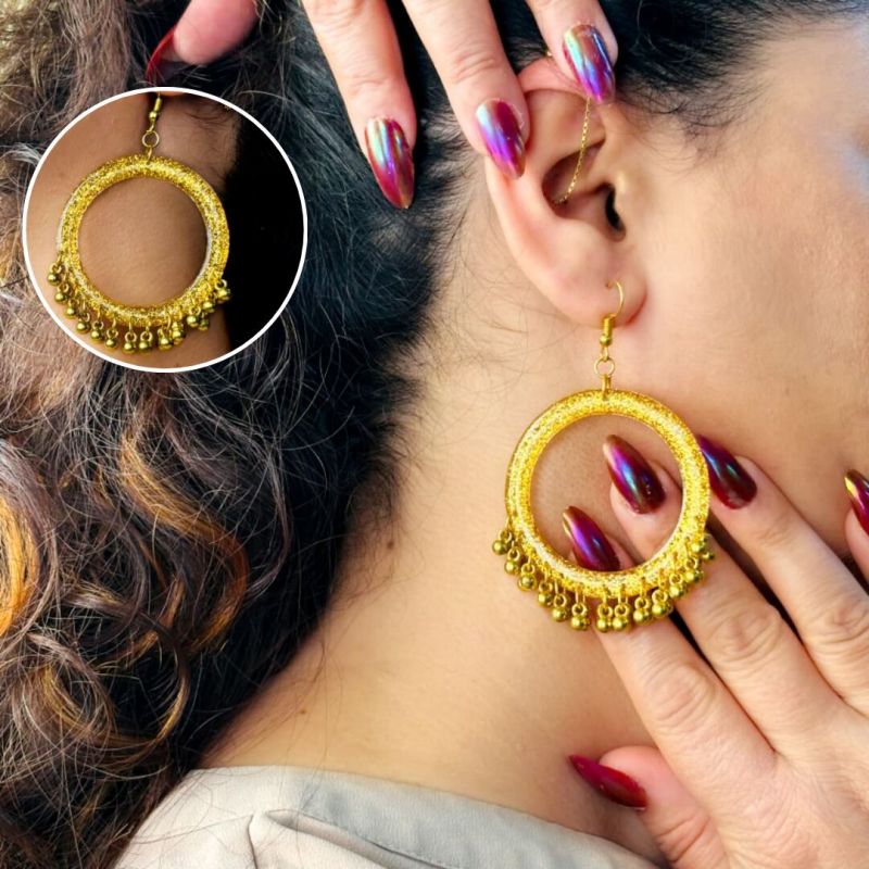 Gold-Tone Hoop &AMP; Dangler Earrings