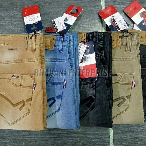 Mens Cotton Blend Casual Slim Fit Jeans