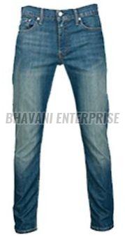 Mens Faded Slim Fit Stretchable Denim Jeans