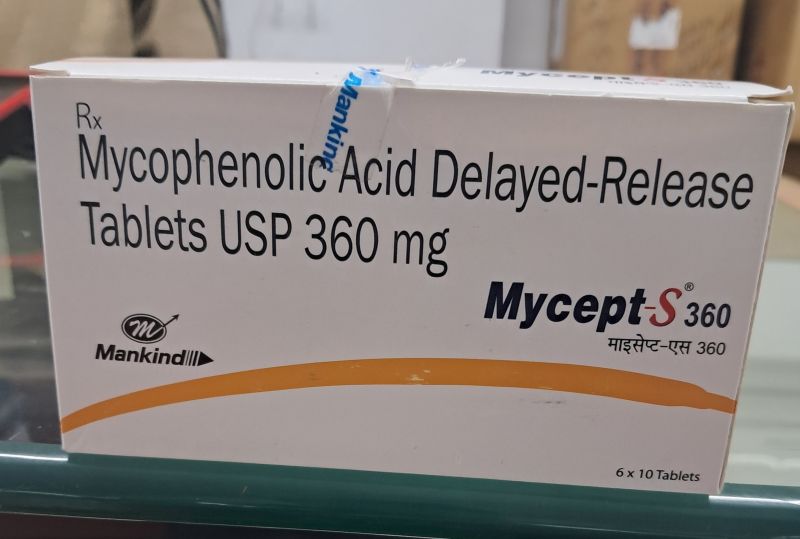 Mycepts 360mg Mycophenolic Acid Tablet