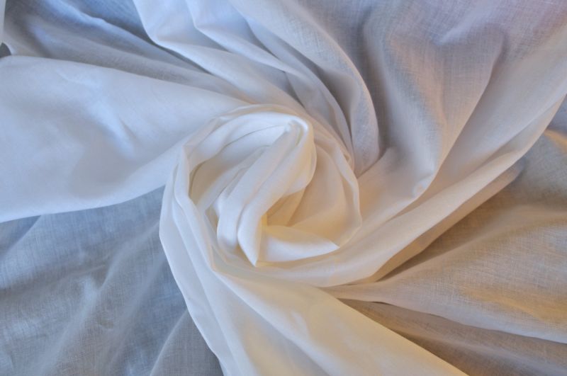 White Mulmul Cotton Fabric