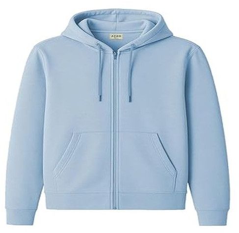 Mens Blue Zipper Hoodie