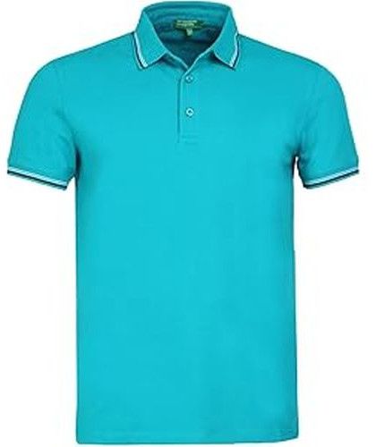 Mens Sky Blue Polo T-Shirts