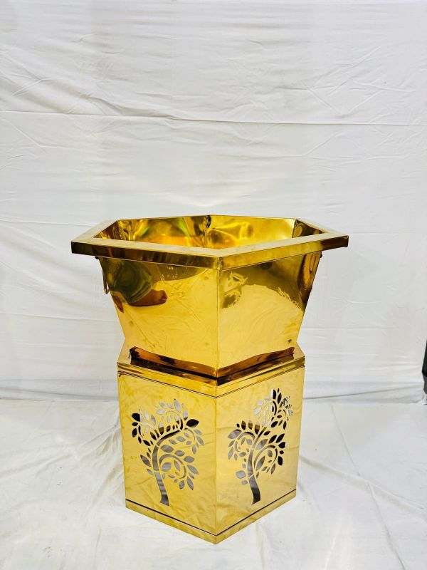 Antique Stainless Steel Decorative Plate Stand