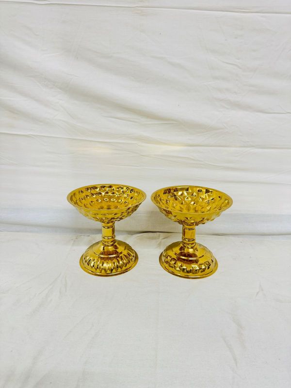 Golden Decorative Serving Platter