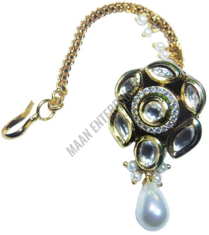 Artificial Diamond & Gemstone Maang Tikka