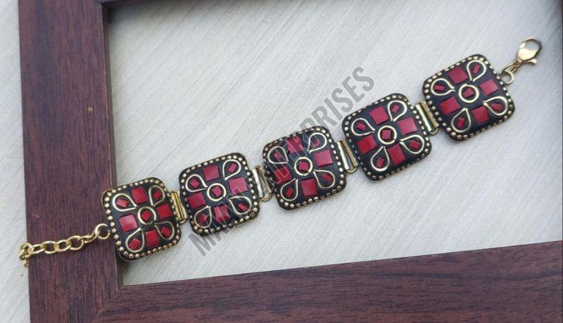 Bohemian Brass & Thread Bracelet