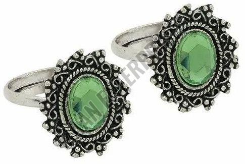 Kundan & Pearl Toe Rings