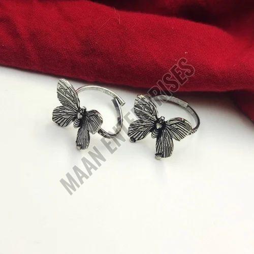 Simple Oxidized Toe Rings