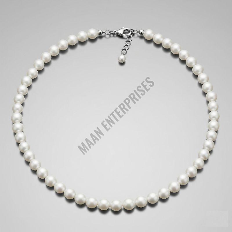 Simple Single Strand Pearl Necklace