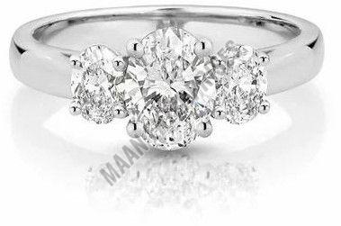 Three Stone Artificial Diamond Ring