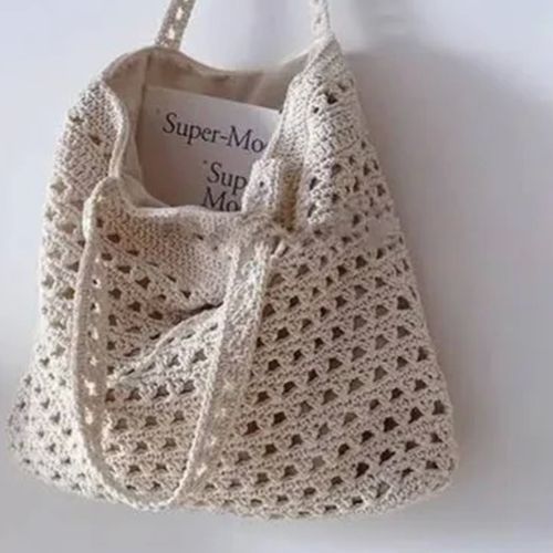 White Crochet Handbags