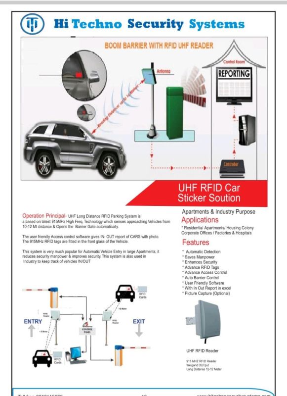 Automatic Boom Barriers With RF Id