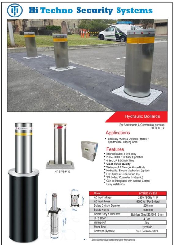 Automatic Rising Hydraulic Bollard