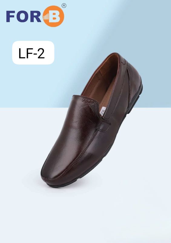 Mens Brown Leather Loafer Shoes