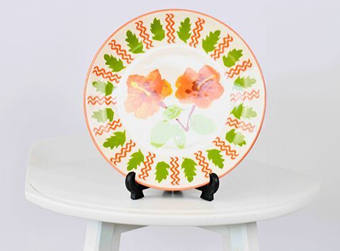 Blossom Charm Ceramic Plate