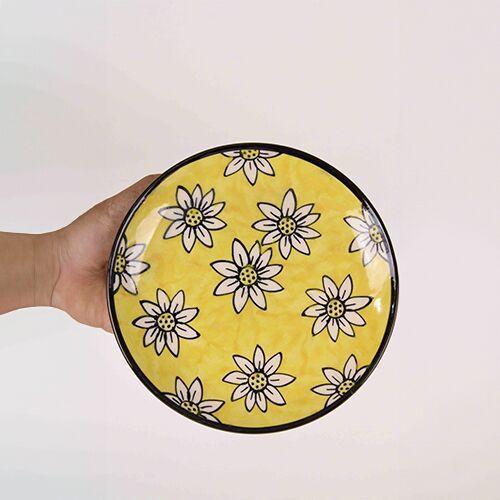 Sunny Daisy Ceramic Plate