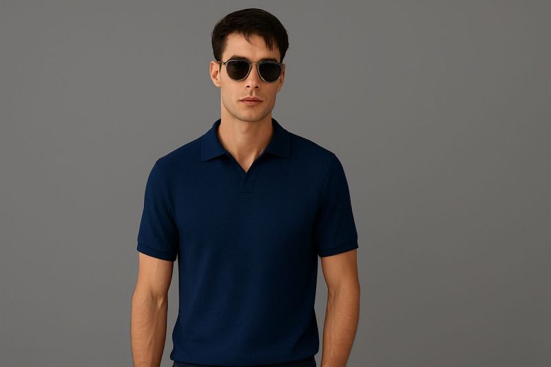 Polyester Honeycomb Polo T Shirt