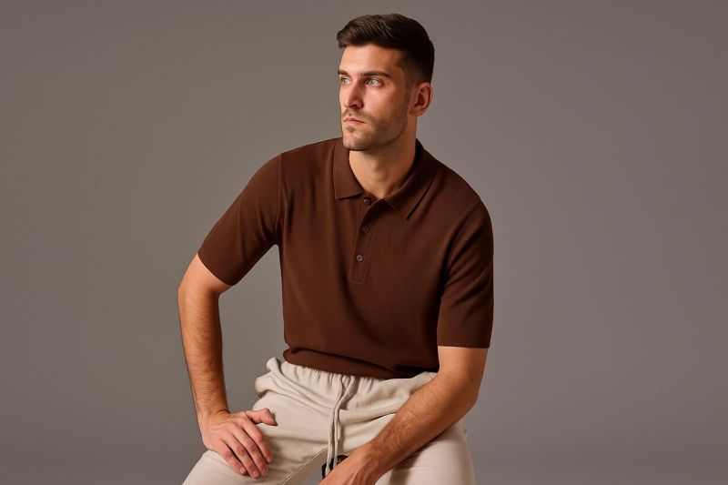Relaxed Fit Polo Cotton T Shirt