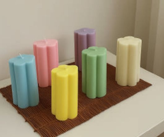 Flower Pillar  Candle