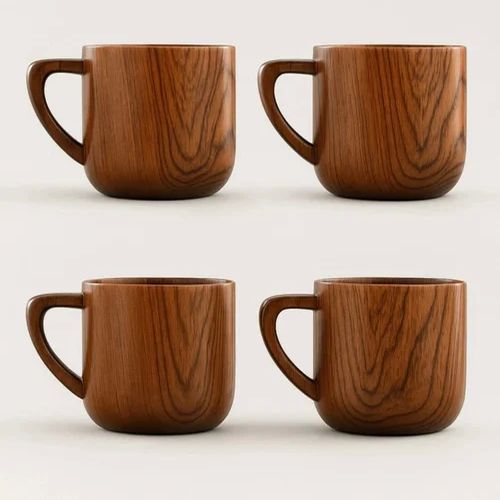 Fancy Wooden Tea Cups
