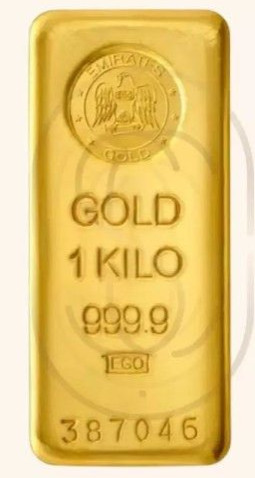 1kg 24k Pure Gold Bar