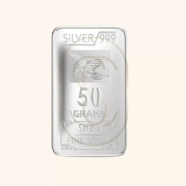 50gm 999.9 Pure Silver Bar