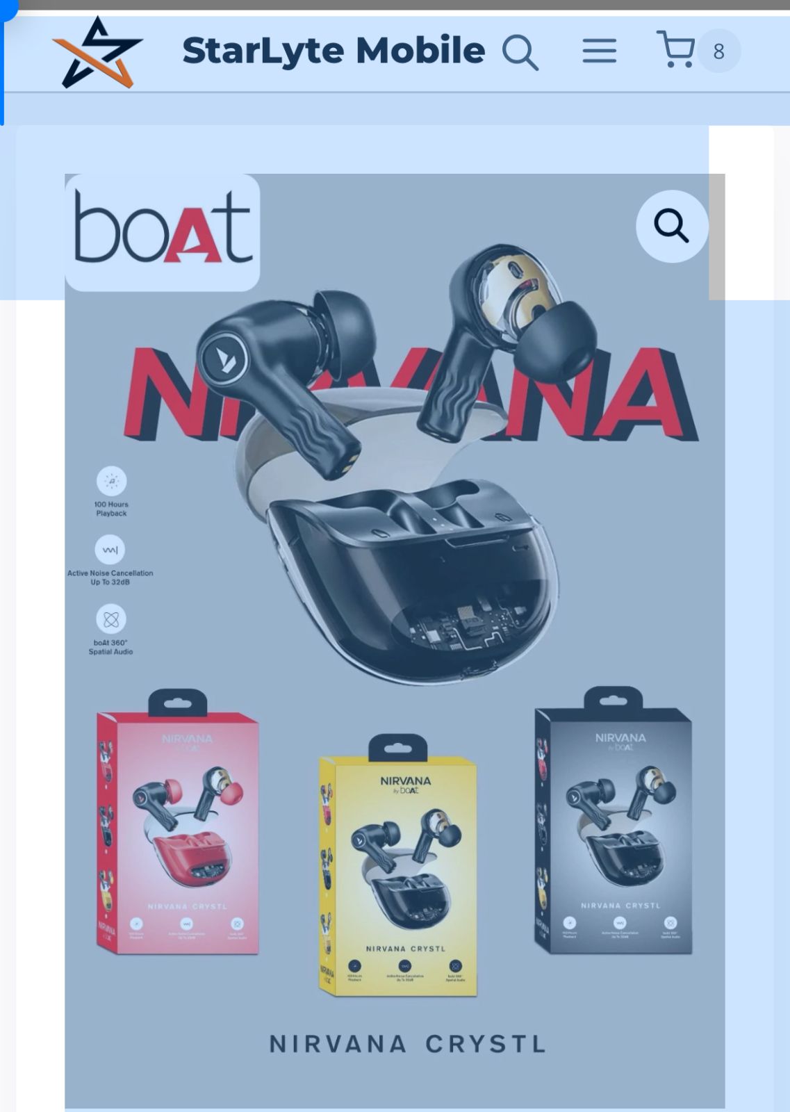 Earbuds 🔍 Nirvana Crystal Earbuds