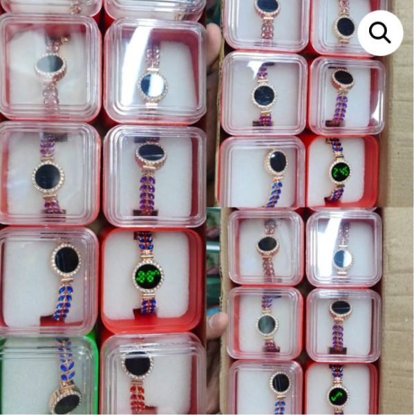 Ladies Digital Metal Wrist Watch