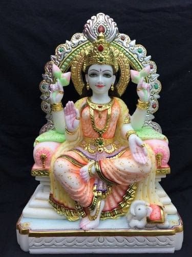 Marble Mahalaxmi Statue