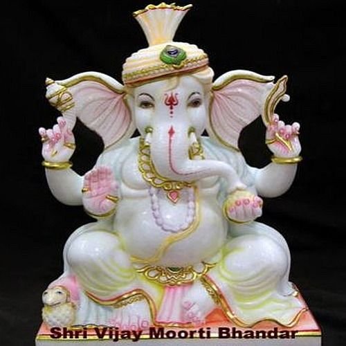 White Marble Ganesha Statue
