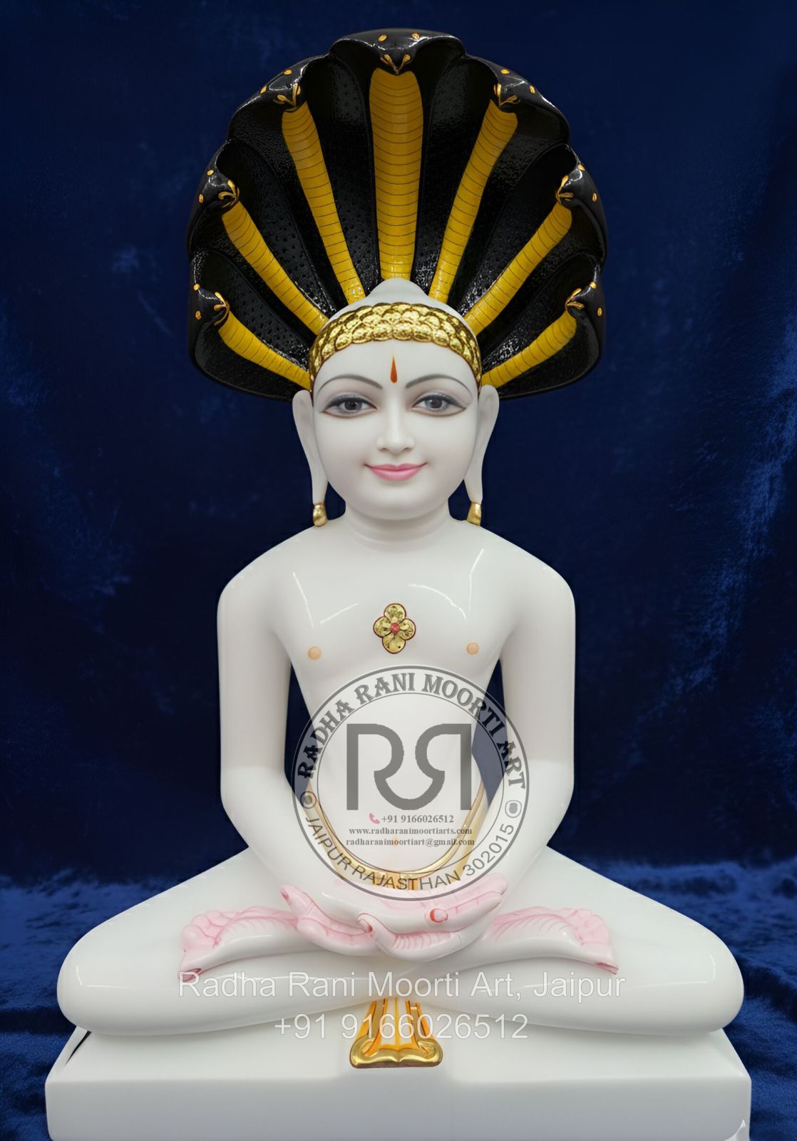 Marble Parshwanath Statue