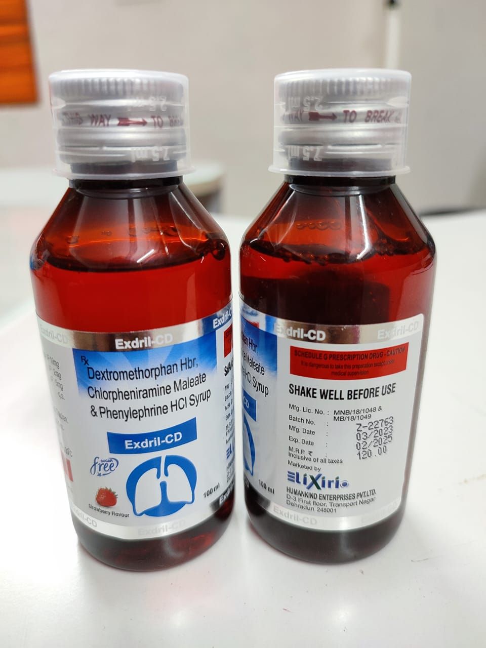 100ml Exdrill-CD Syrup
