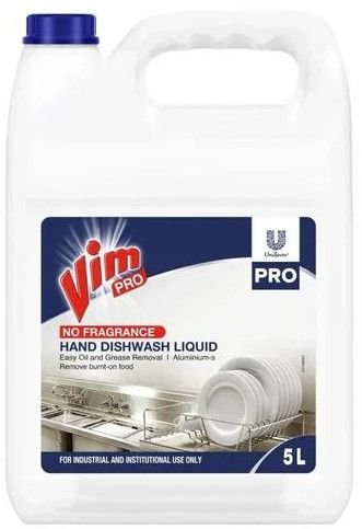 5 Litre Vim Fragrance Free Dishwash Liquid