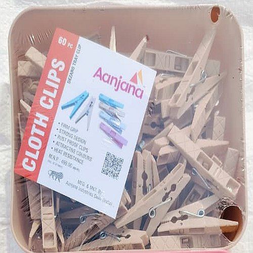 Dezaro Cream Plastic Cloth Clips