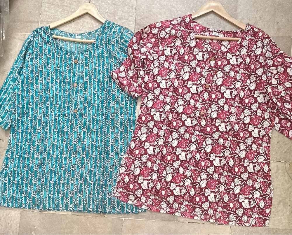 Half Sleeve Printed Ladies Top