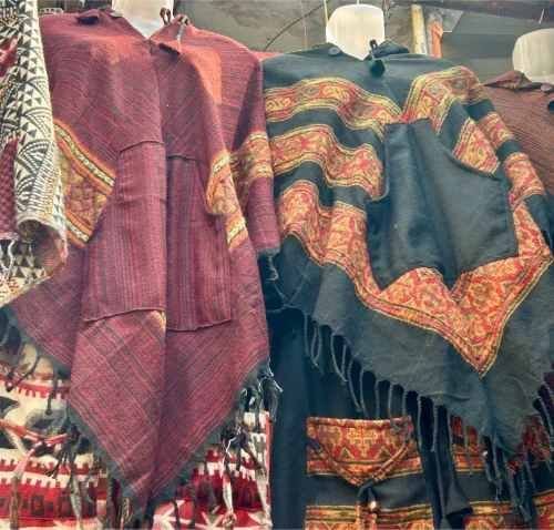 Printed Ladies Woolen Poncho