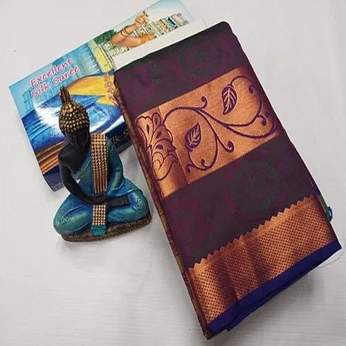 Traditional Silk Emboss Pattu Saree