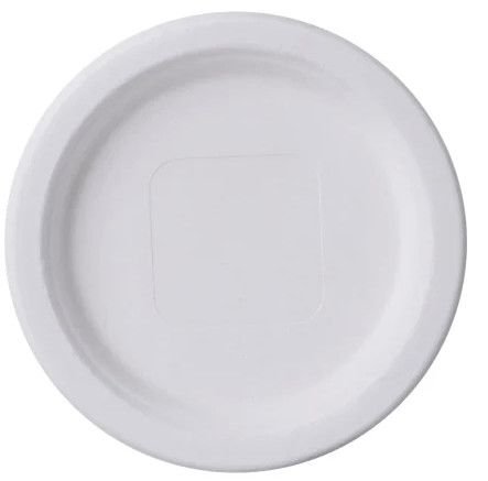 6 Inch Plain Sugarcane Bagasse Plates