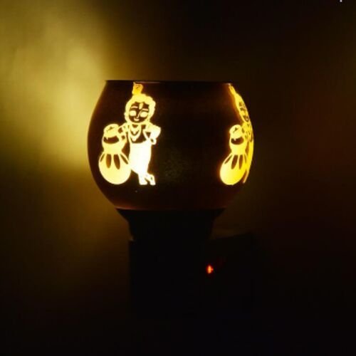 Classic Krishna Pot Art Plug Night Lamp