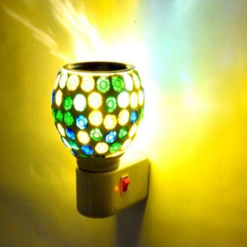 Geometric Dot Wheel Ceramic Plug Night Lamp