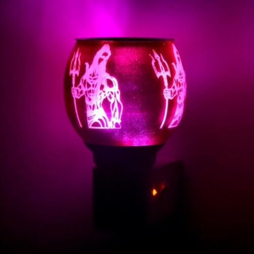 Golden Mahadev Trishul Ceramic Plug Night Lamp